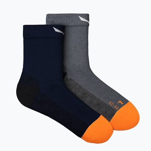 Salewa MTN TRN AM pánské trekingové ponožky navy blue-grey 00-0000069034
