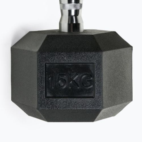 Pogumovaná činka XTREXO Hex HXD150 15 kg