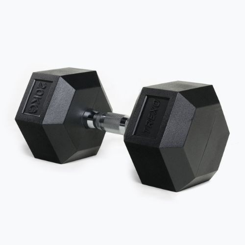 Pogumovaná činkaXTREXO Hex HXD200 20 kg