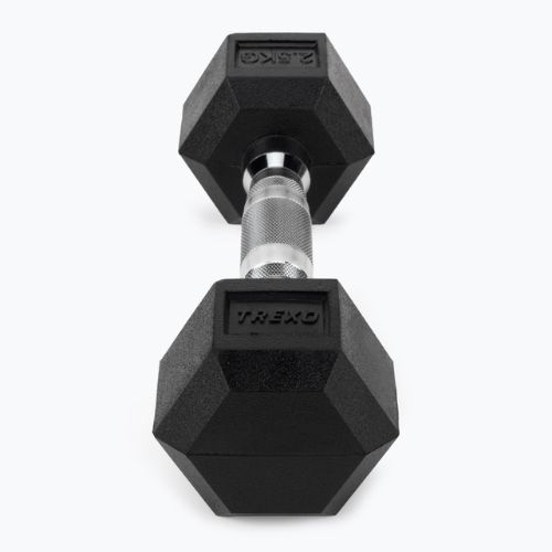 Pogumovaná činka XTREXO Hex HXD200 2,5 kg