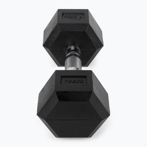 Pogumovaná činka XTREXO Hex HXD75 7.5 kg