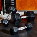 Pogumovaná činka XTREXO Hex HXD50 5 kg 6