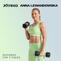 Pogumovaná činka XTREXO Hex HXD150 15 kg 2