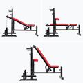 Posilovací lavice XTREXO BenchFit Max se stojanem a bicepsovým pultem black 15