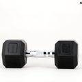 Pogumovaná činka XTREXO Hex HXD100 10 kg 10